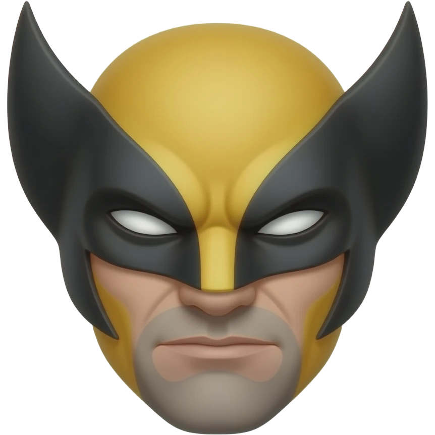 Wolverine with dog mask for  Wolverine  face emoji