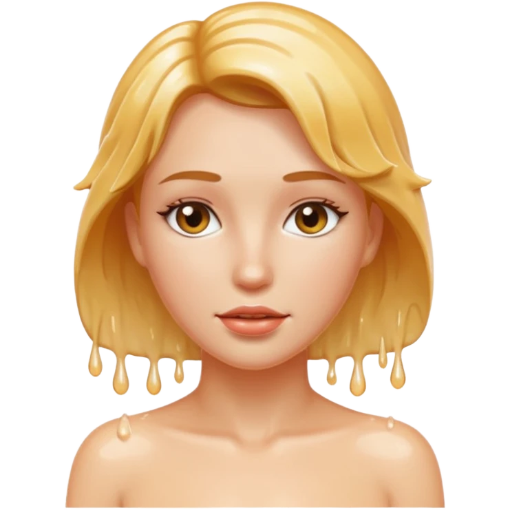 Woman all naked and wet emoji