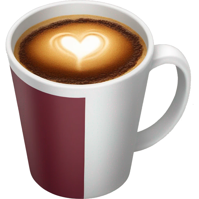 burgundy coffee cup takeaway  emoji