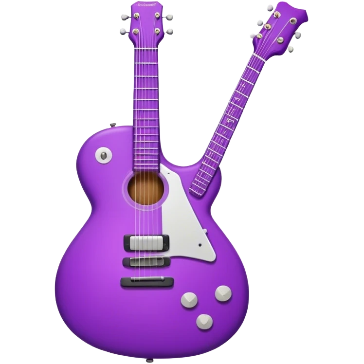 Purple guitar emoji