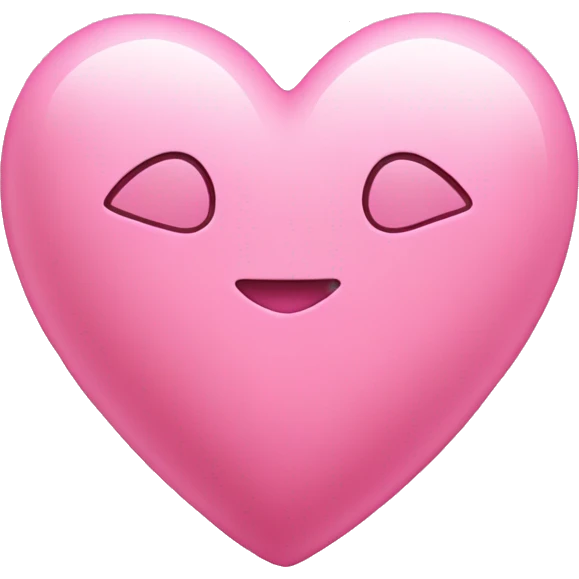 Pink heart that’s aesthetic ￼ emoji