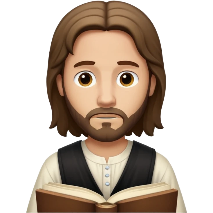 Jesus frowning at a Book of Mormon emoji