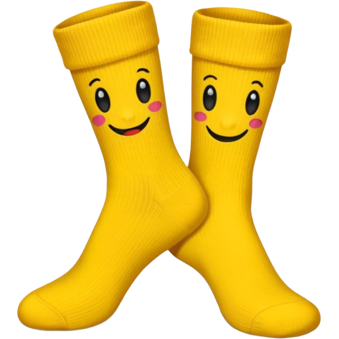 calcetines: amarillos emoji