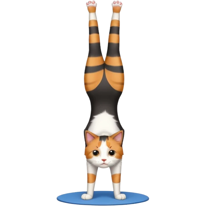 Cat doing handstands  emoji