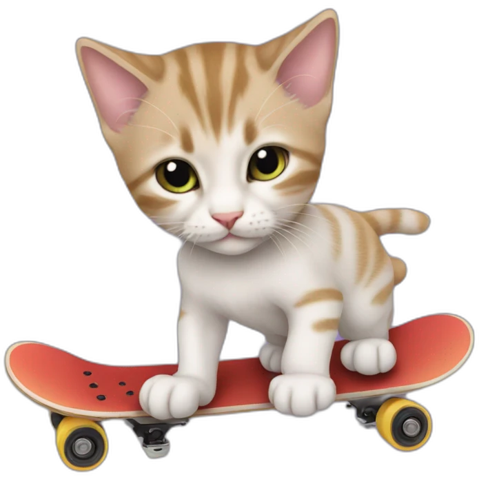 Skater Kitten dj emoji