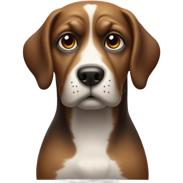 dog with a sigma face emoji