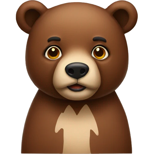 Baer brown  emoji
