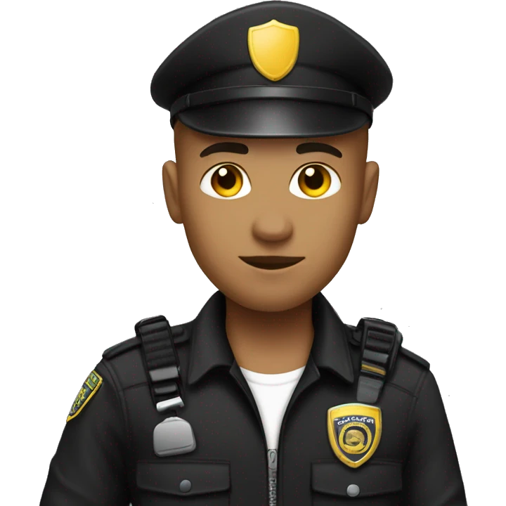 Security guard, punk,  light skin,   emoji