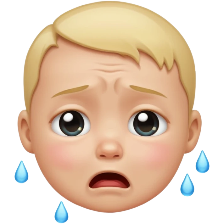 Baby crying emoji