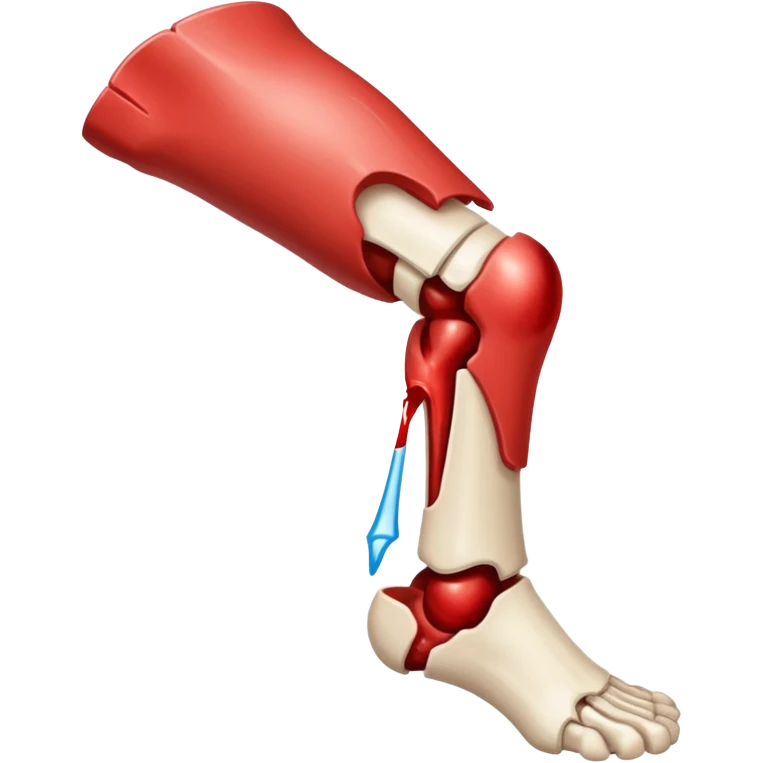 broken knee bone @emoji emoji