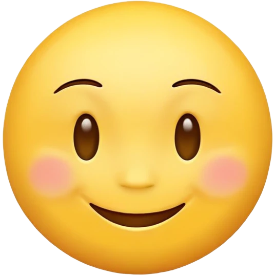 Round yellow face emoji smiling with no eyes emoji