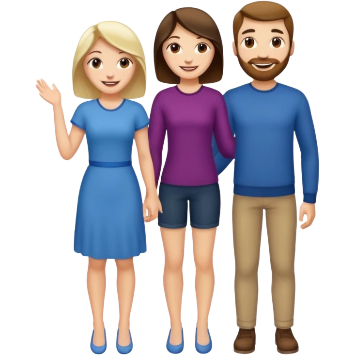 make her with no clothing full body and make him behind her  emoji