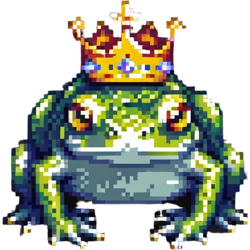 crowned frog emoji