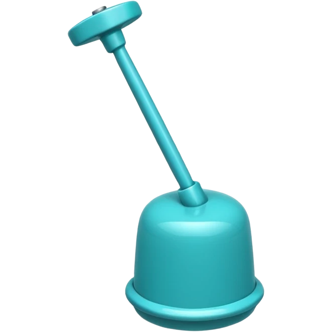 turquoise plunger emoji