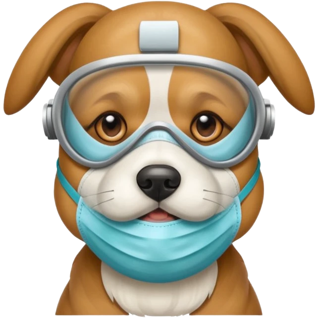 dog Wearing Medical Mask emoji
