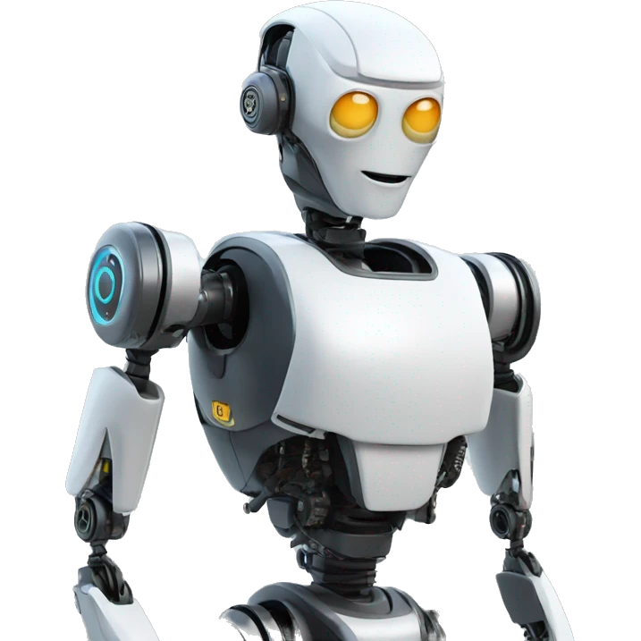 artificial intelligence robot with cool style  emoji