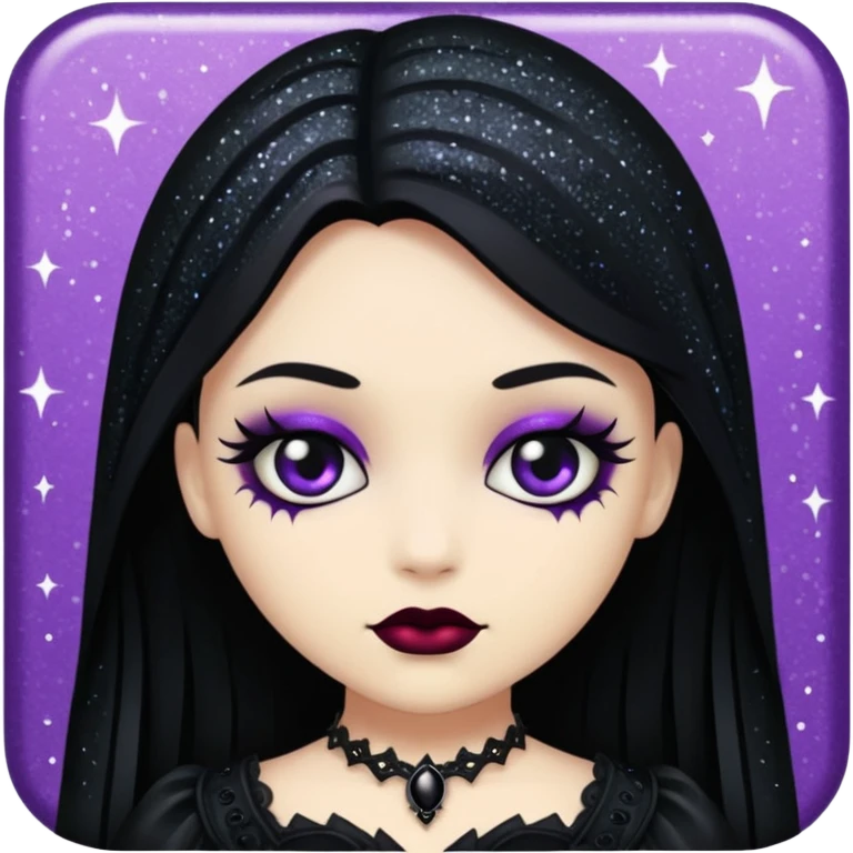 Glitter dark romance emoji