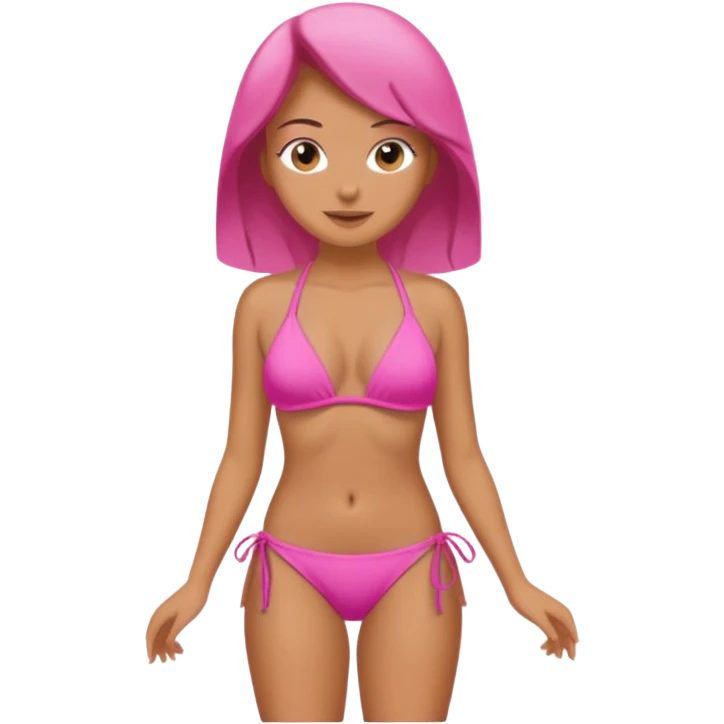 pink bikini swimsuit emoji