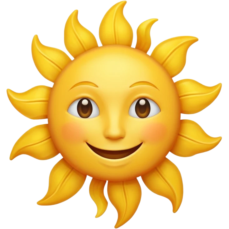 smiling sun emoji emoji
