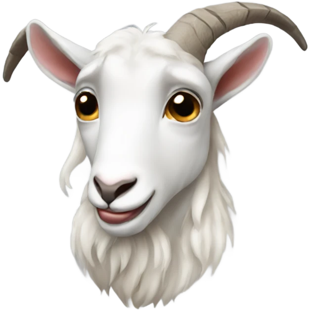 Crying goat emoji