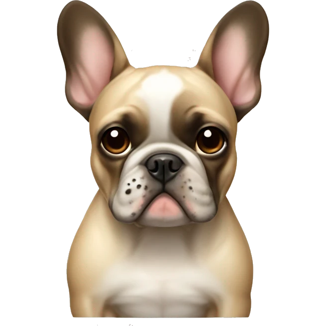 French bulldog beige with dark spots on the body emoji