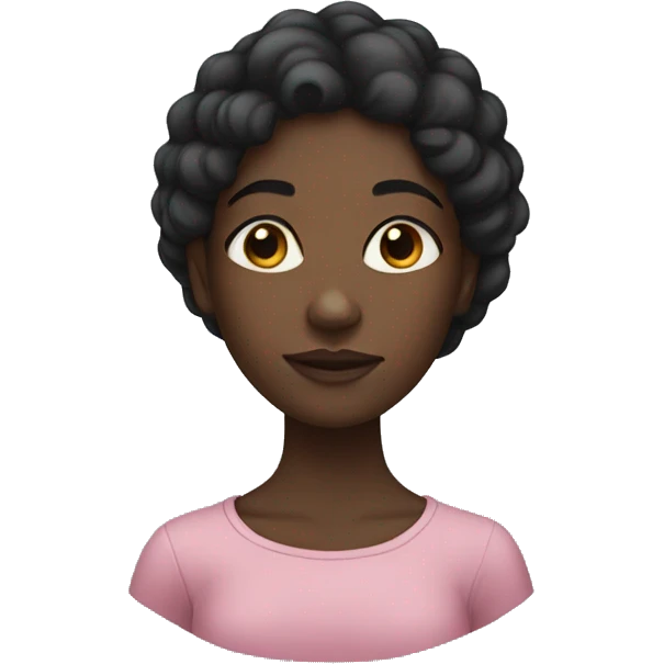 Black girl with edges  emoji
