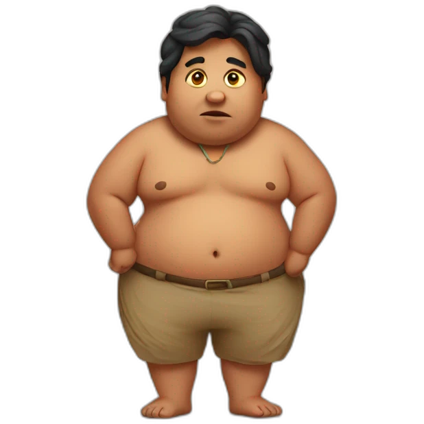 overweight indian emoji