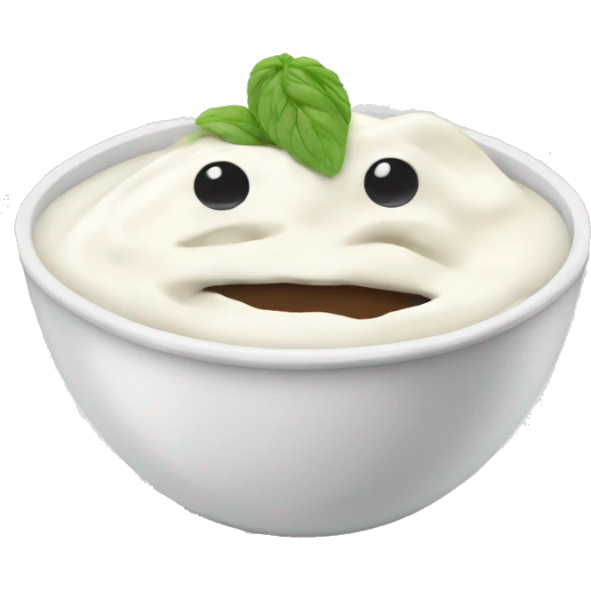 Yoghurt bowl emoji