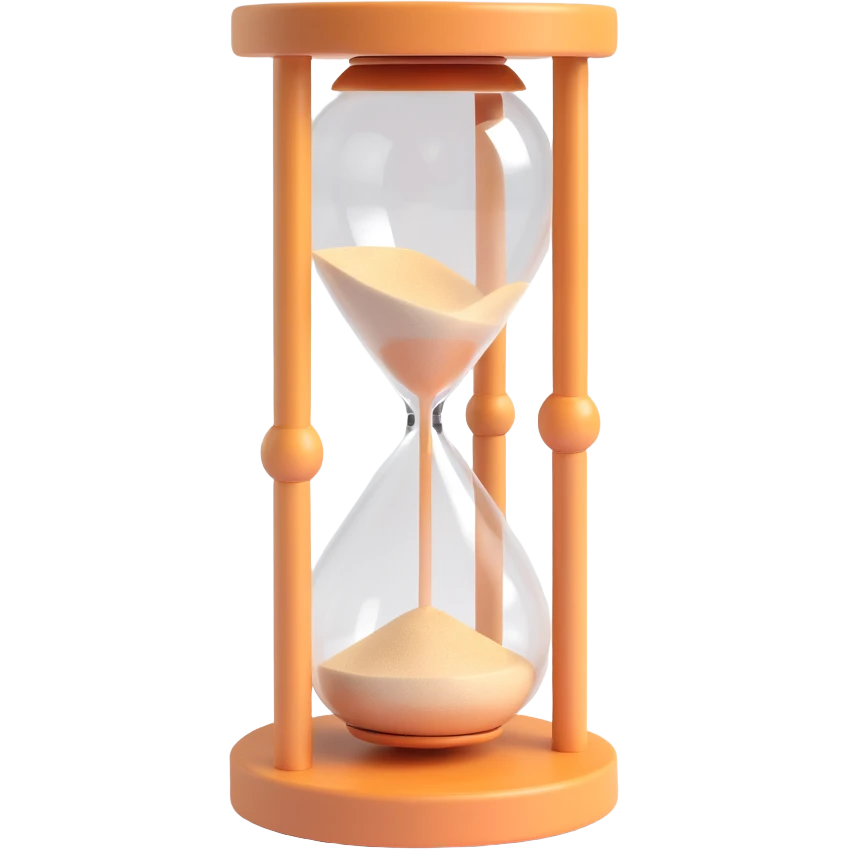 sand clock empty emoji