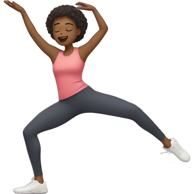 stretching  emoji
