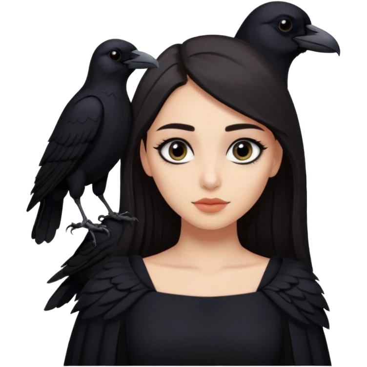 Black aly is the wife of cregan stark and looks like Hande Erçel. She has a raven on her shoulder  emoji