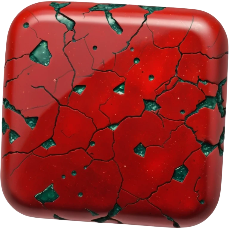  Tumbled glossy shiny Bloodstone emoji