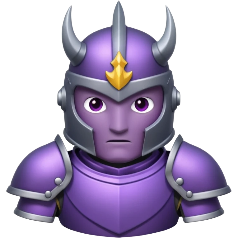 PURPLE AND BİG ARMOR PEKKA emoji