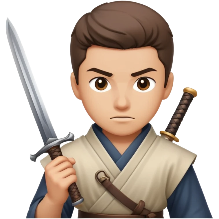Person sharpening their sword  emoji