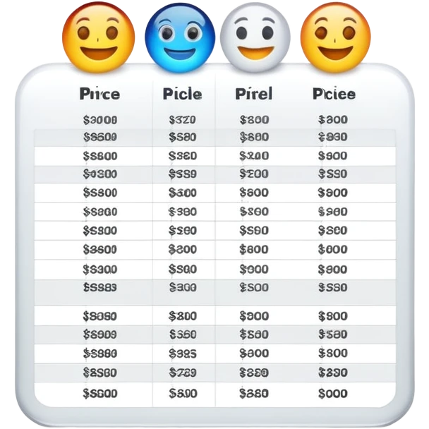 Pricing comparison table showing value proposition clearly emoji