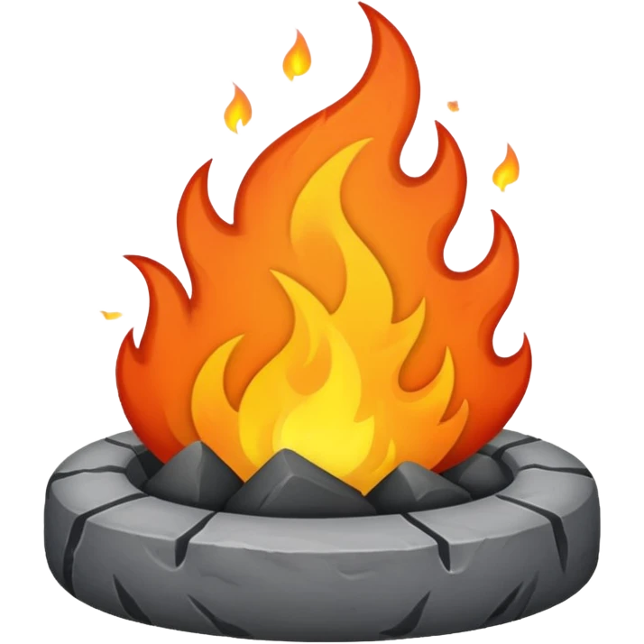  fuego color gris emoji