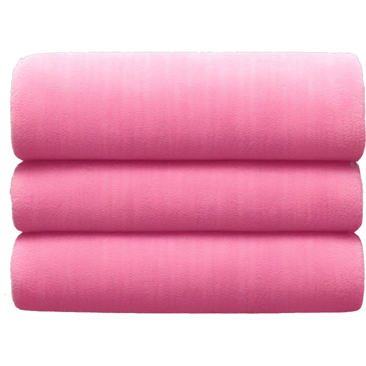 Pink towel  emoji
