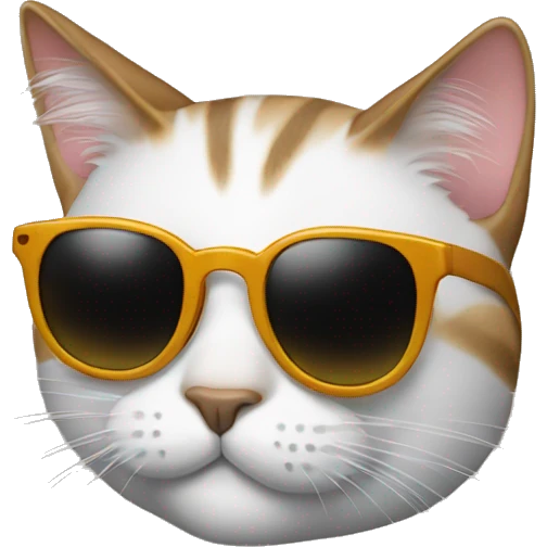 Cat with sunglasses emoji