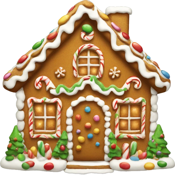 gingerbread house emoji