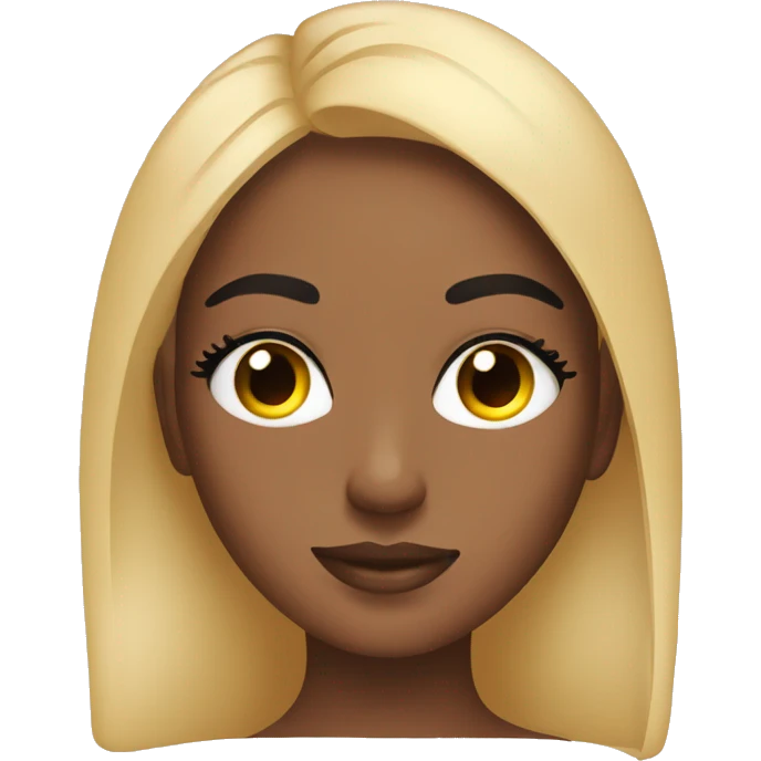 Relaxed girl getting her lashes done  emoji