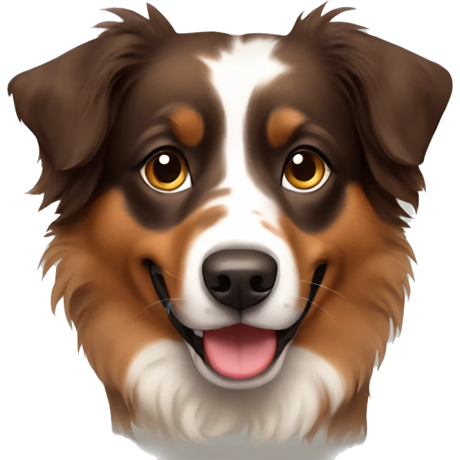 brown Australian shepherd emoji