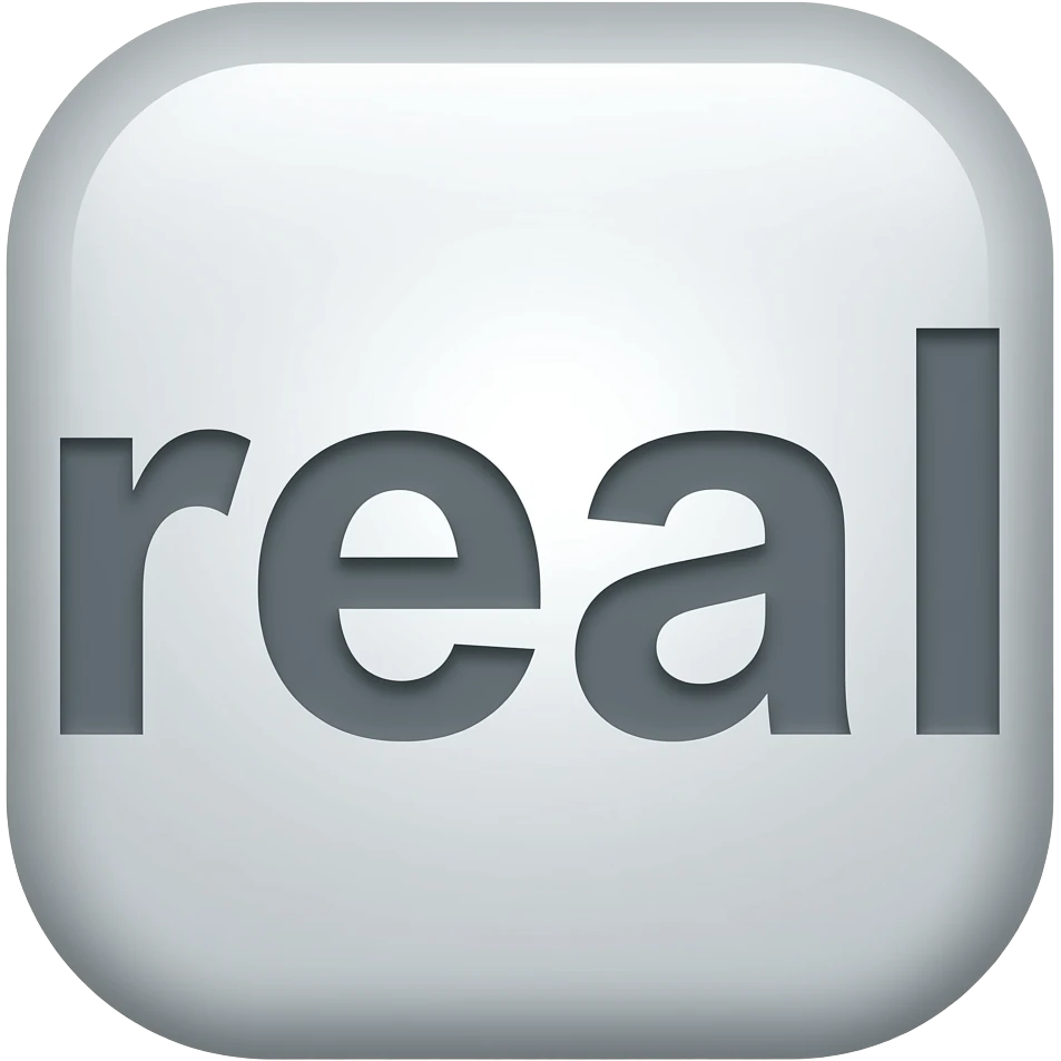 the word real in serious text emoji