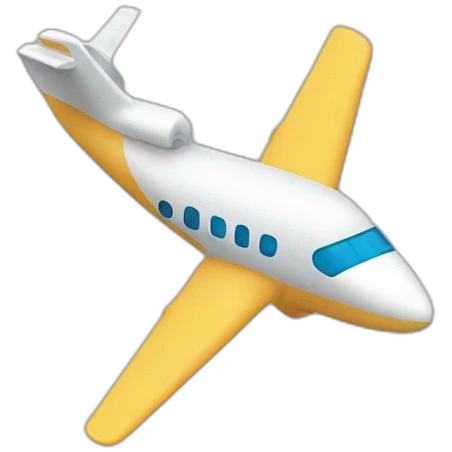 Avion qui se dirige vers un immeuble  emoji