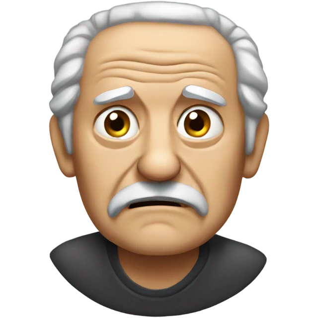 old cranky man emoji