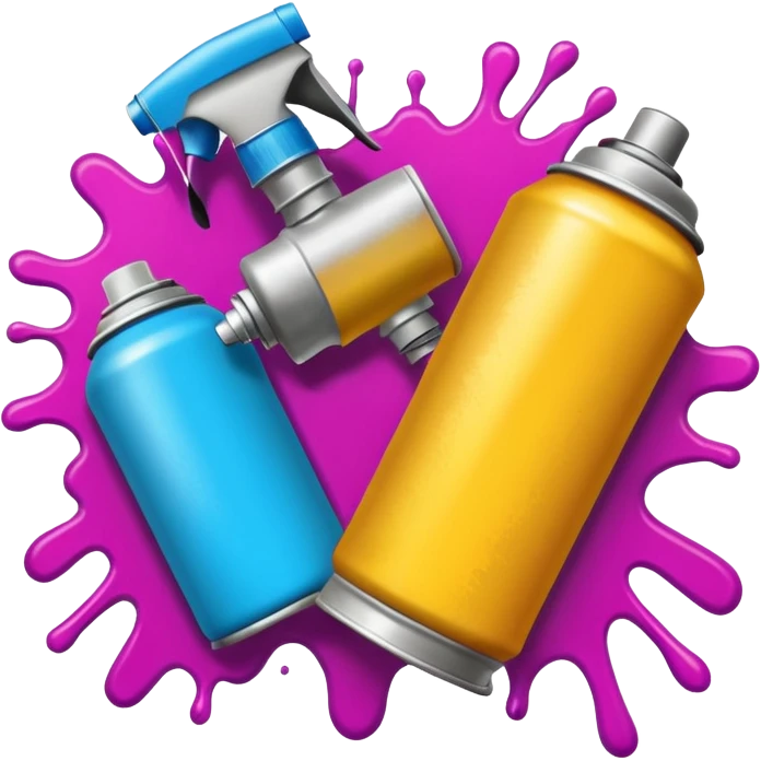 Graffiti painting emoji