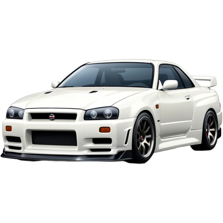 NISSAN SKILINE R34 White emoji