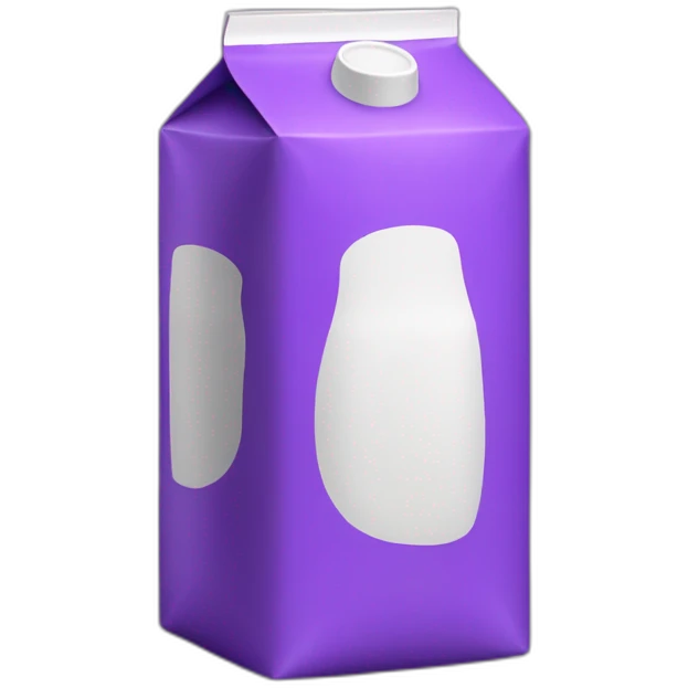 Purple milk cartons emoji