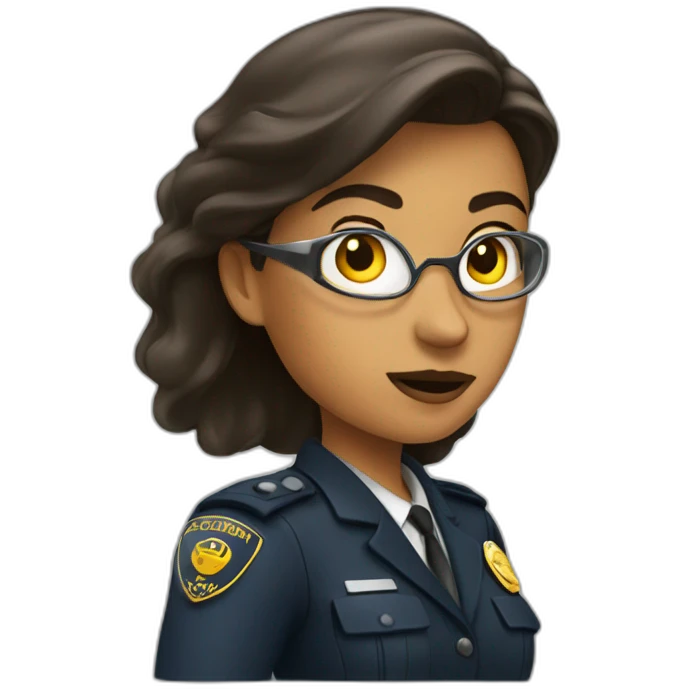 security agent woman emoji