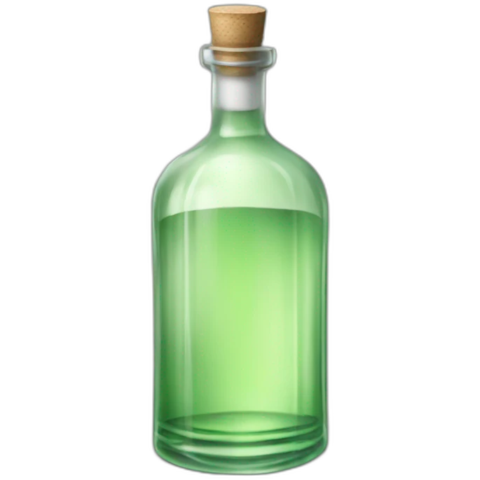 bottle of clear absinthe emoji