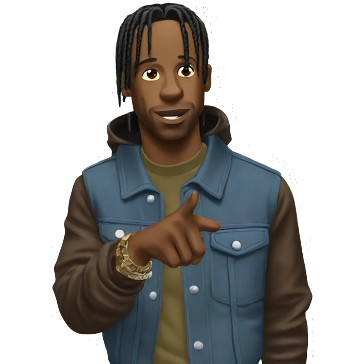 Travis Scott pointing  emoji